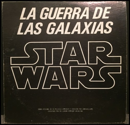 STAR WARS (La Guerre des étoiles ) Bande originale du film .. Pochette  ouvrante vide sans vinyle (gatefold cover / no vinyl) 20th century fox stec  264/65 France