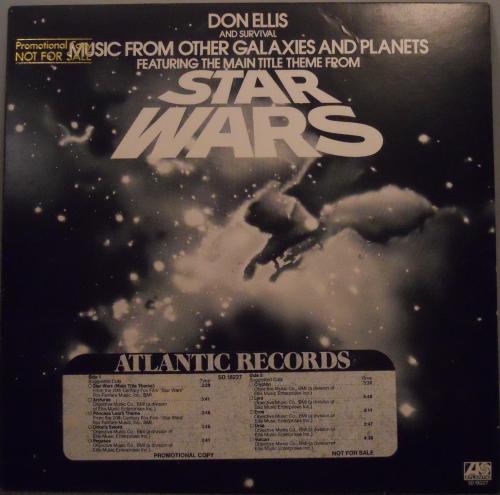 STAR WARS (La Guerre des étoiles ) Bande originale du film .. Pochette  ouvrante vide sans vinyle (gatefold cover / no vinyl) 20th century fox stec  264/65 France